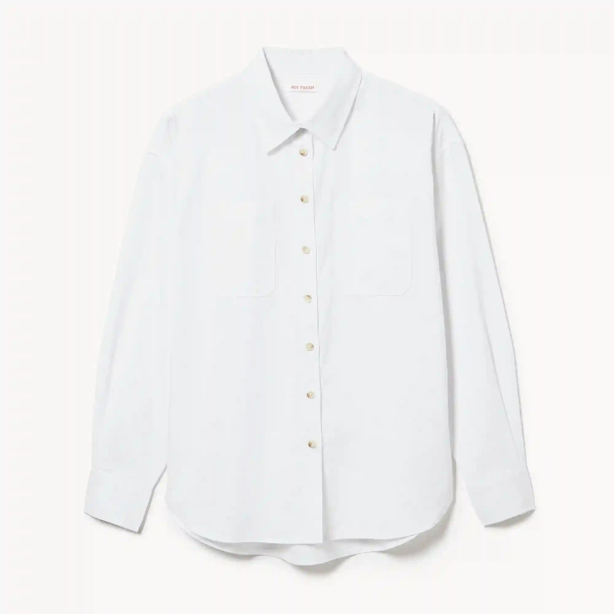 Oversized Linen Cotton Button-Up Shirt