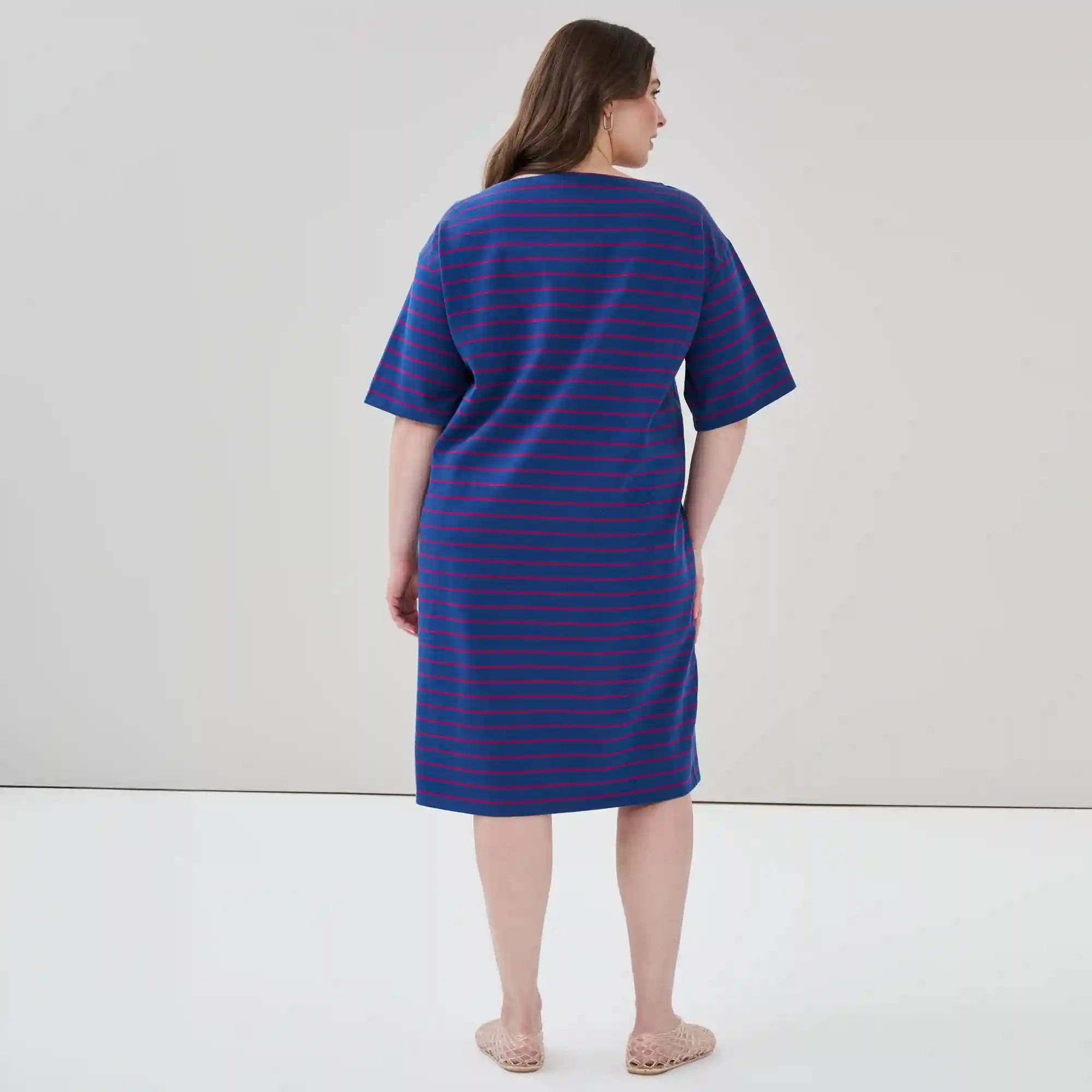 Women+ Striped T-Shirt Dress
