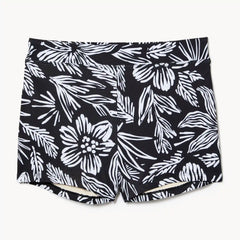 Printed High Rise Swim Short