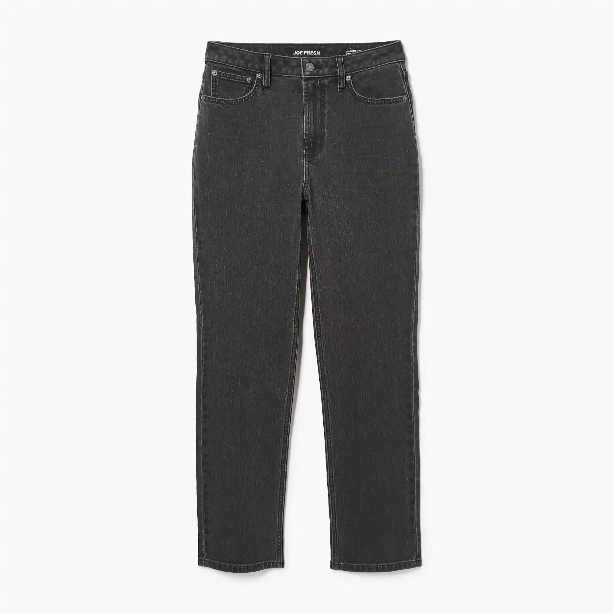 Black Wash Slim Straight Jean