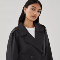 London Fog Cropped Trench Coat