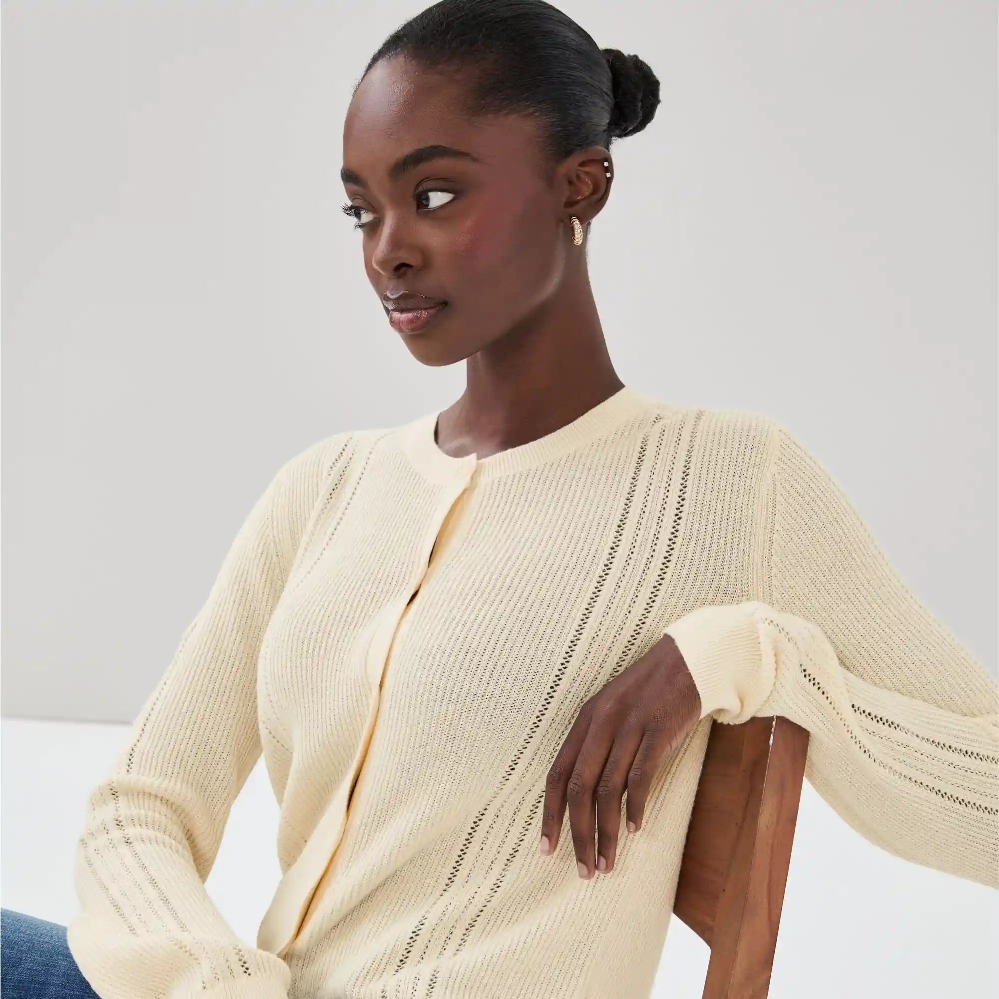Pointelle Cardigan