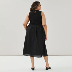Women+ Smocked Tank Midi Dress