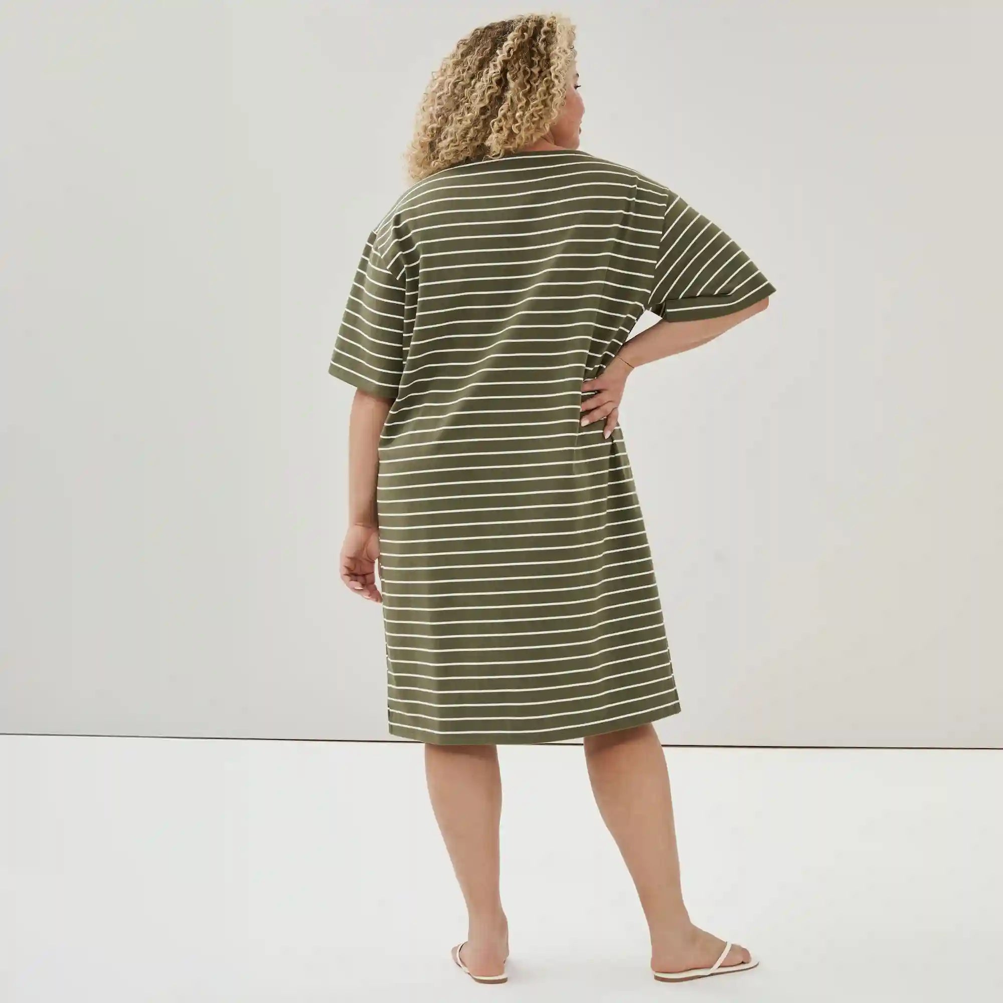 Women+ Striped T-Shirt Dress
