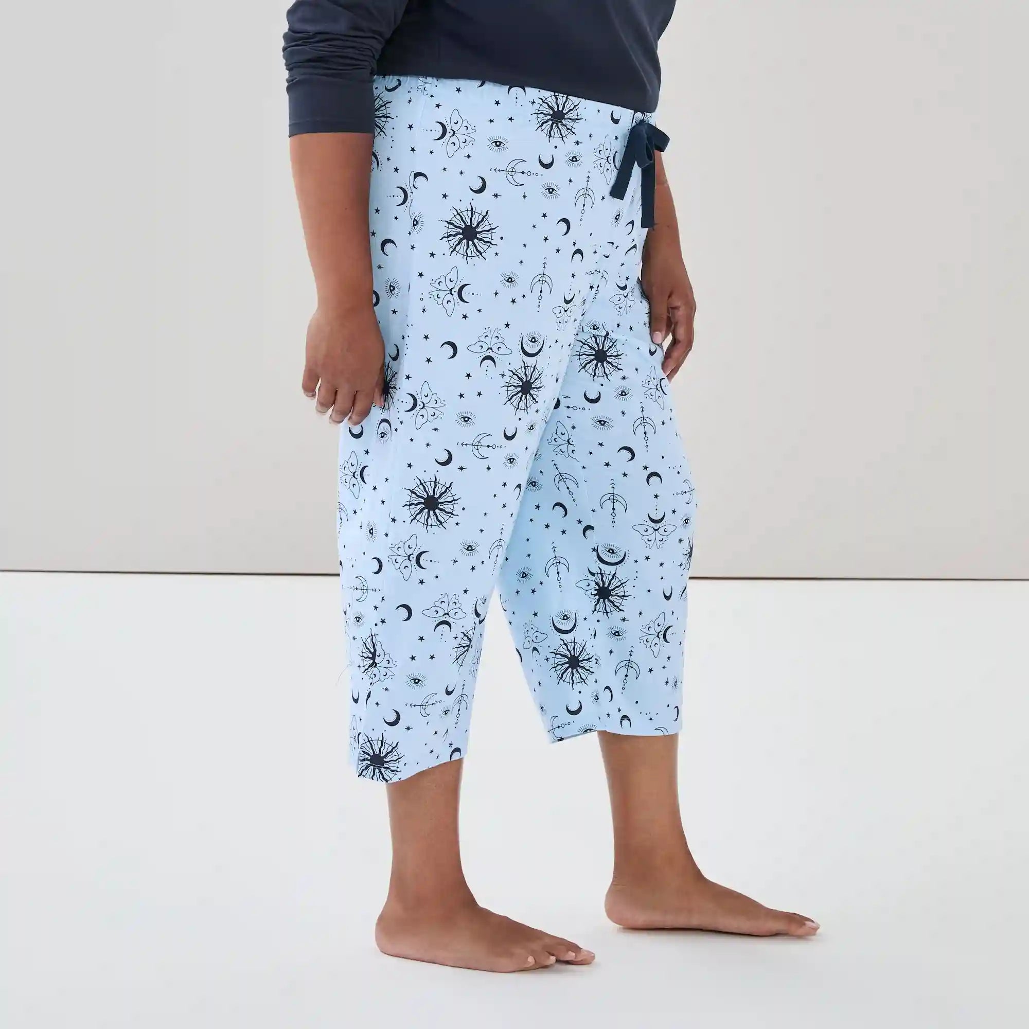 Women+ Printed Cropped Sleep Pant