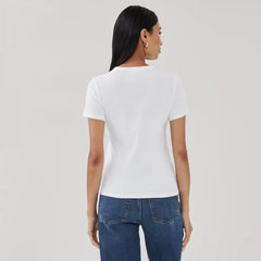 Slim-Fit Ribbed T-Shirt