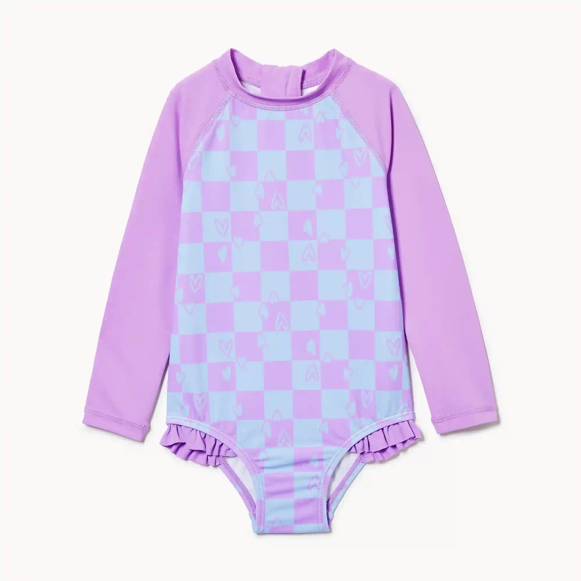 Baby Girls' Rash Guard Swimsuit