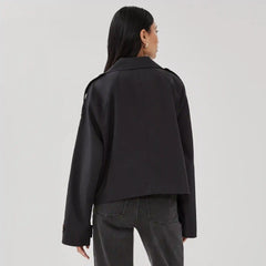London Fog Cropped Trench Coat