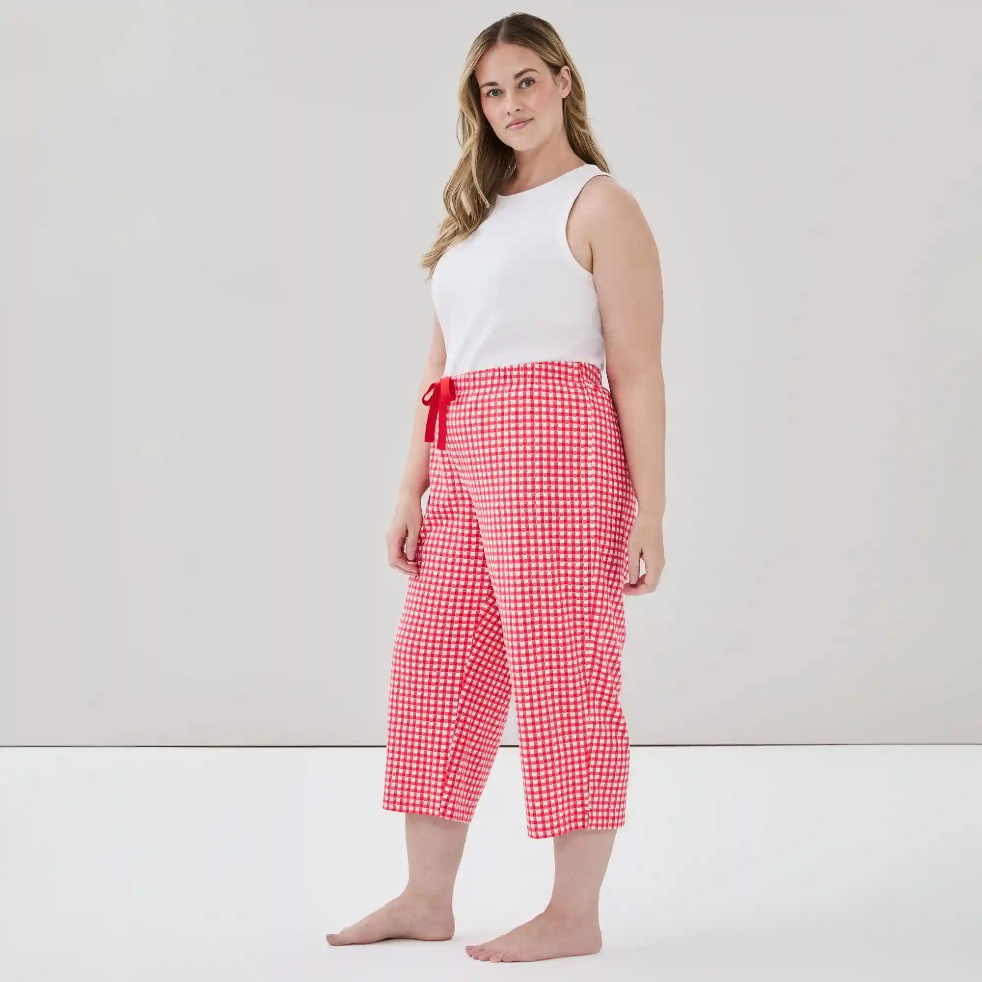 Women+ Printed Cropped Sleep Pant